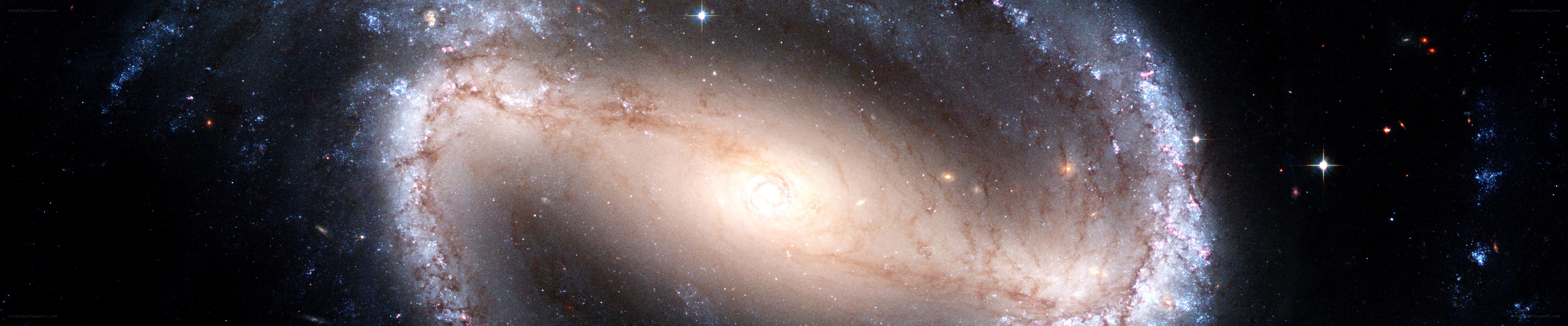 Spiral galaxy in deep space