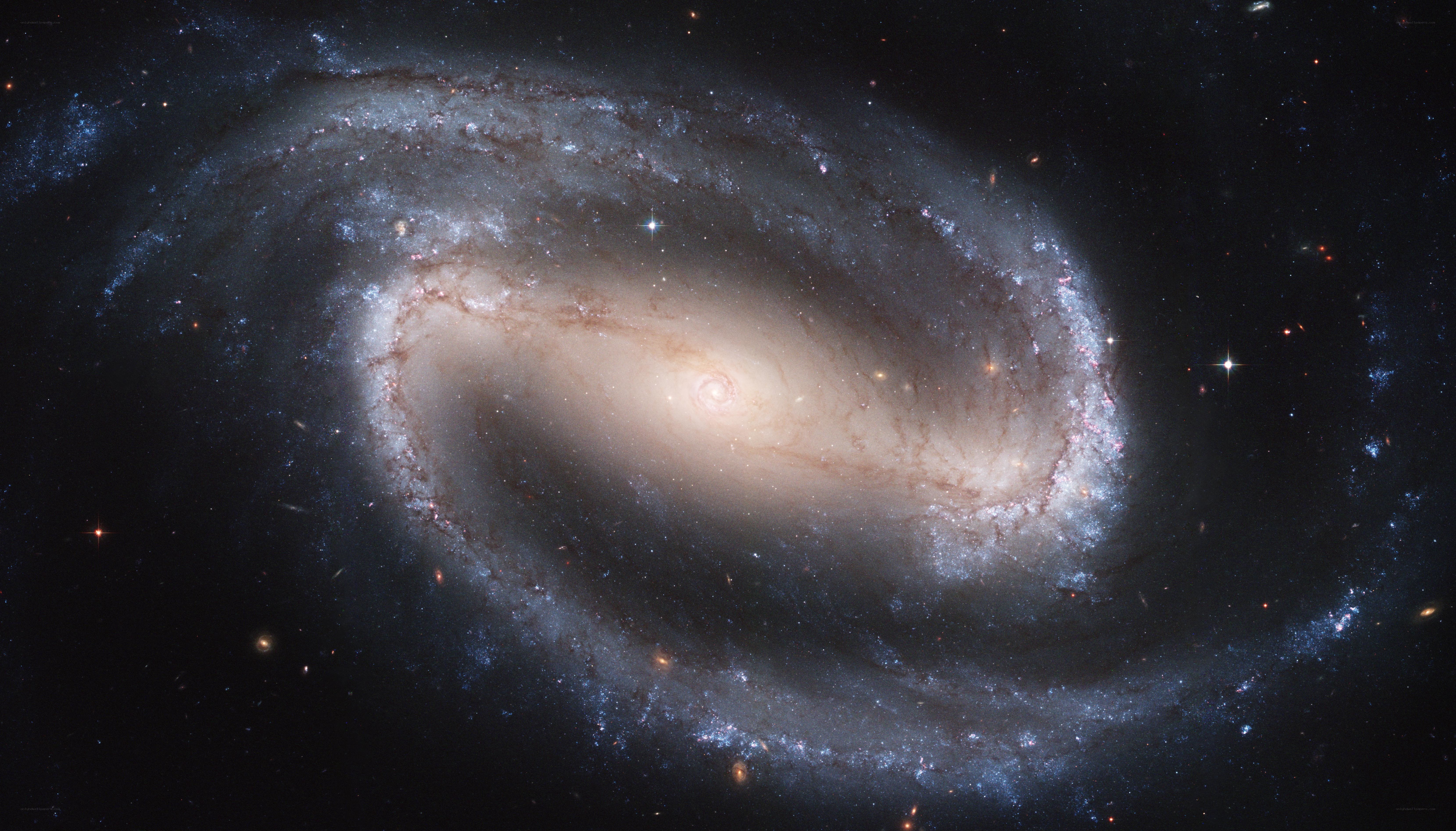 Spiral galaxy in deep space