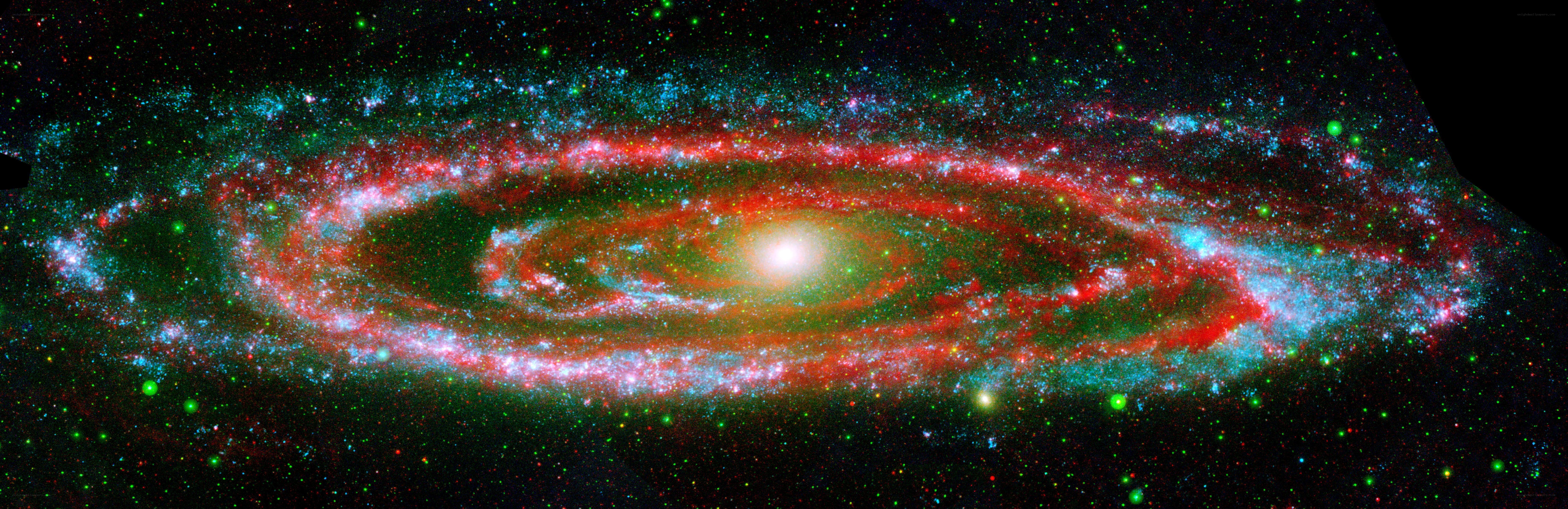 Spiral galaxy in deep space