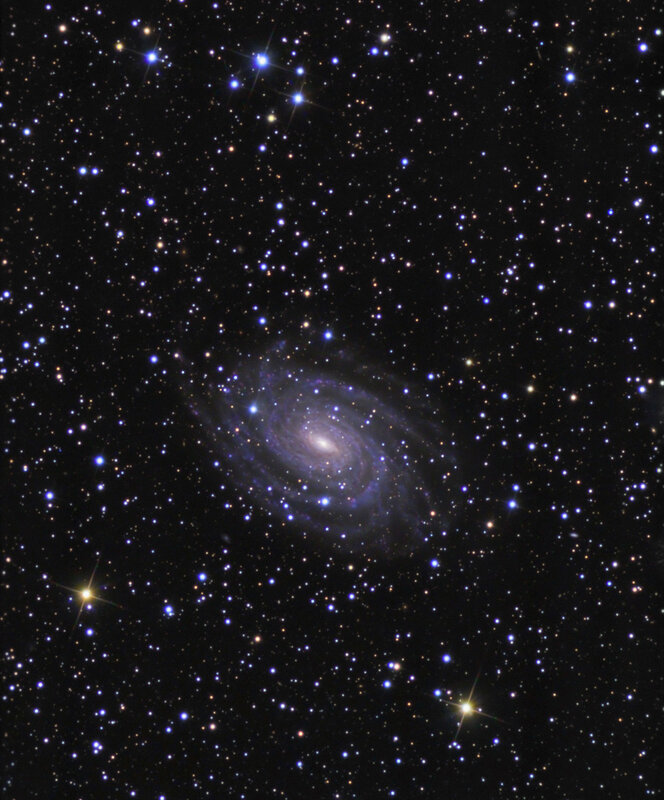 Spiral galaxy in deep space