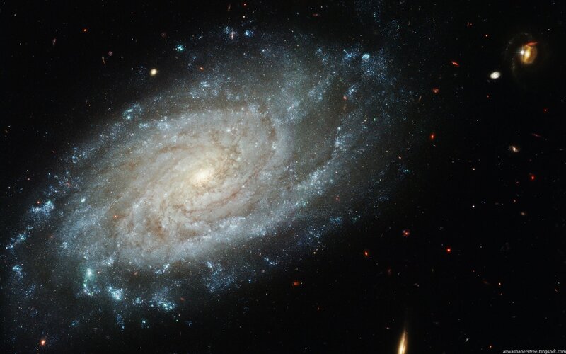 spiral galaxy in deep space