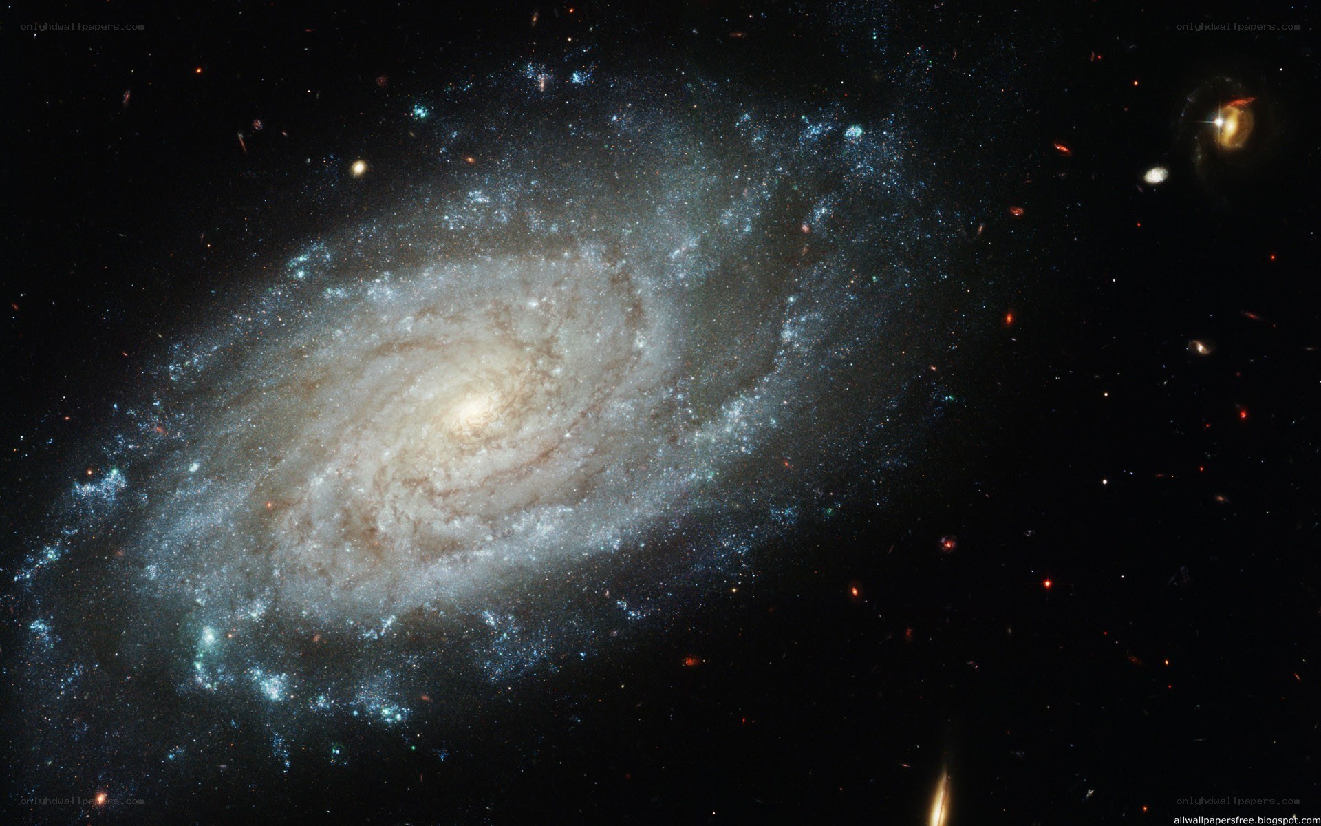 spiral galaxy in deep space