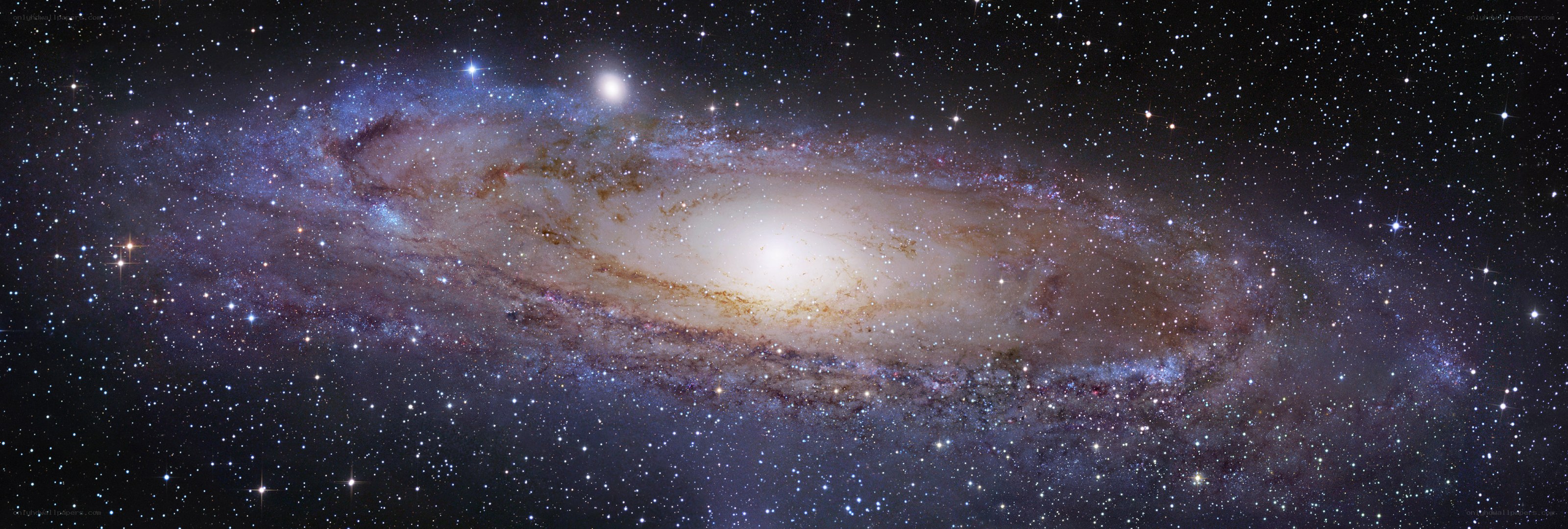 Spiral galaxy in deep space