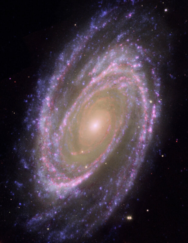 Spiral galaxy in deep space