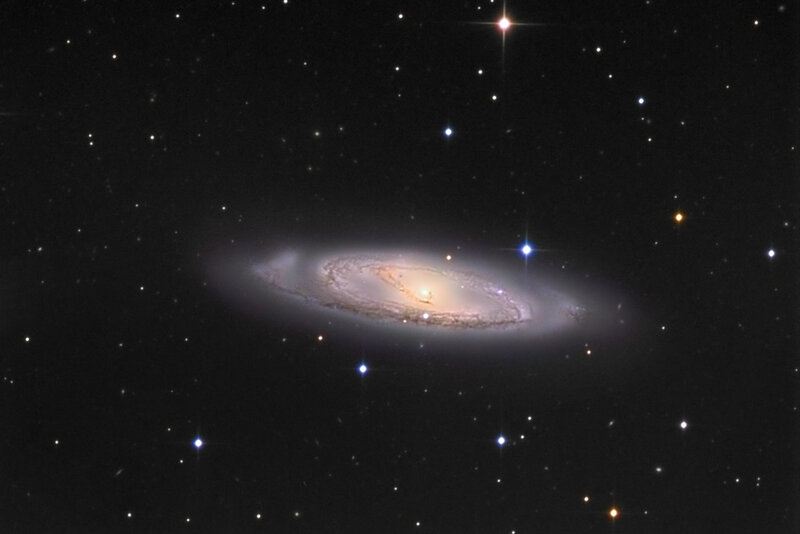 Spiral galaxy in deep space