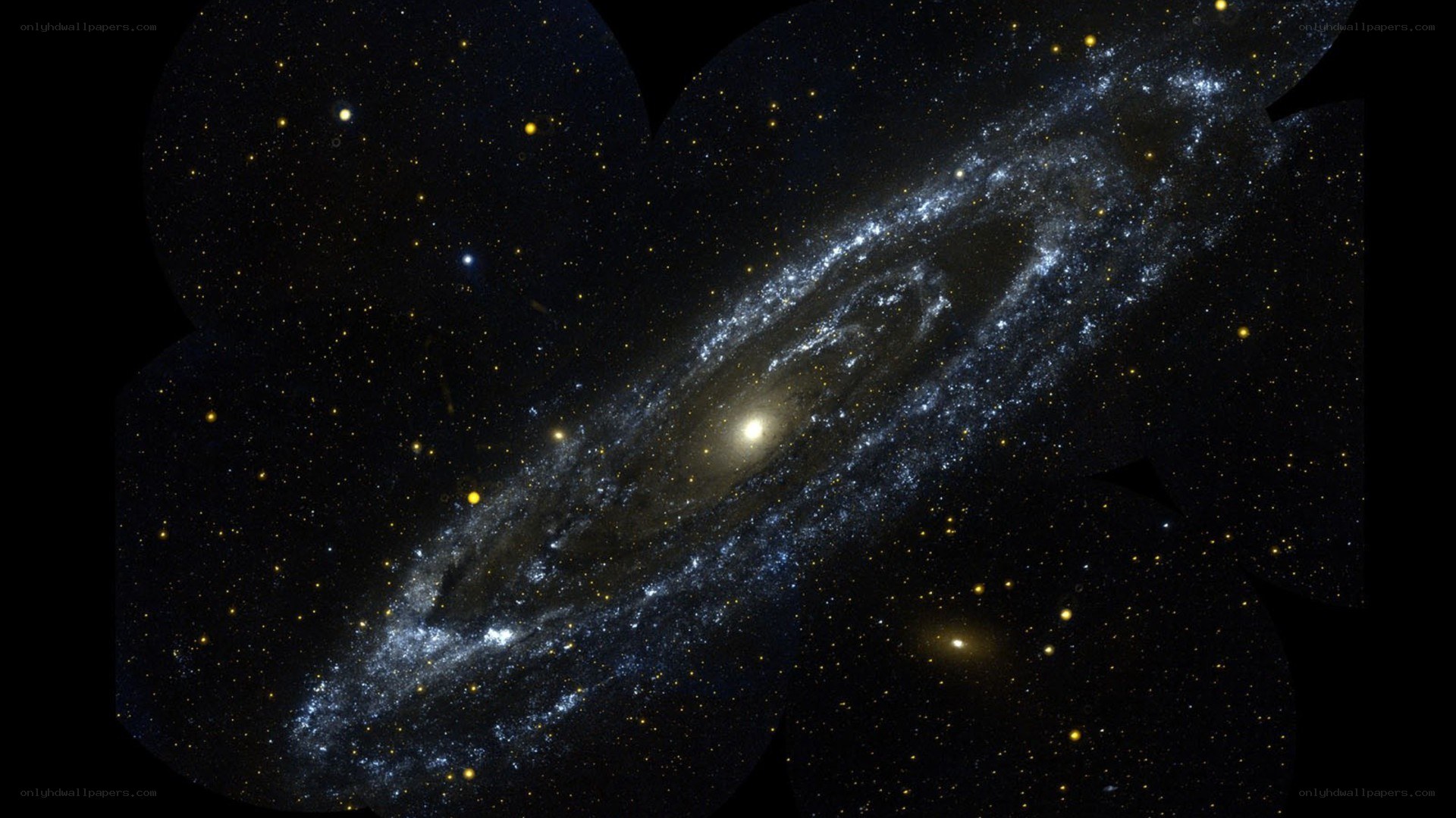 Spiral galaxy in deep space
