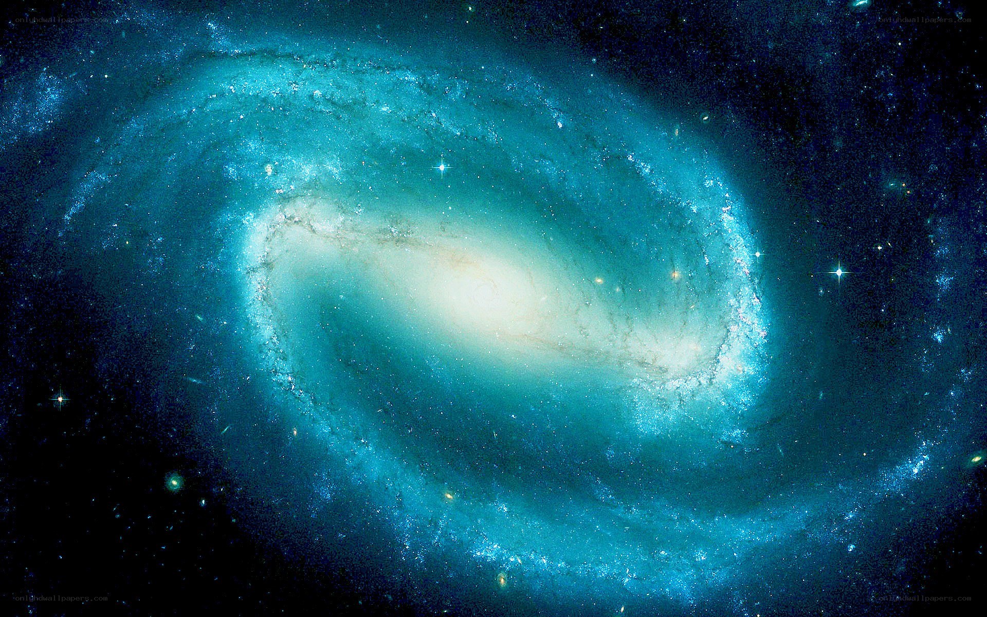 Spiral galaxy in deep space
