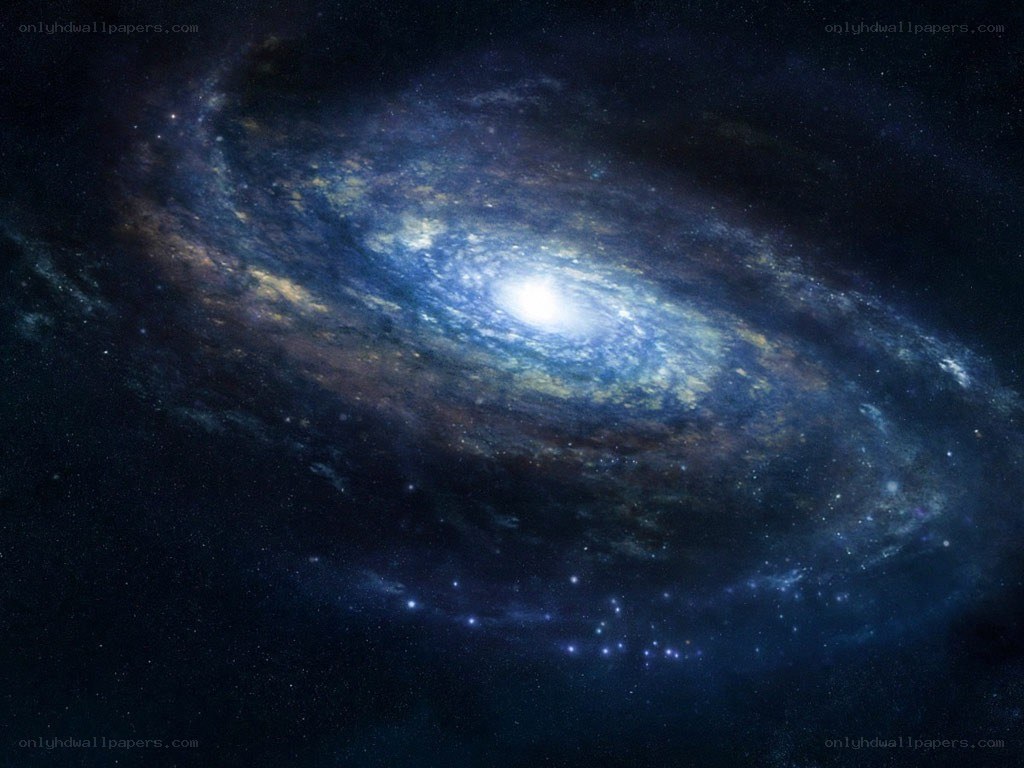 spiral galaxy in deep space