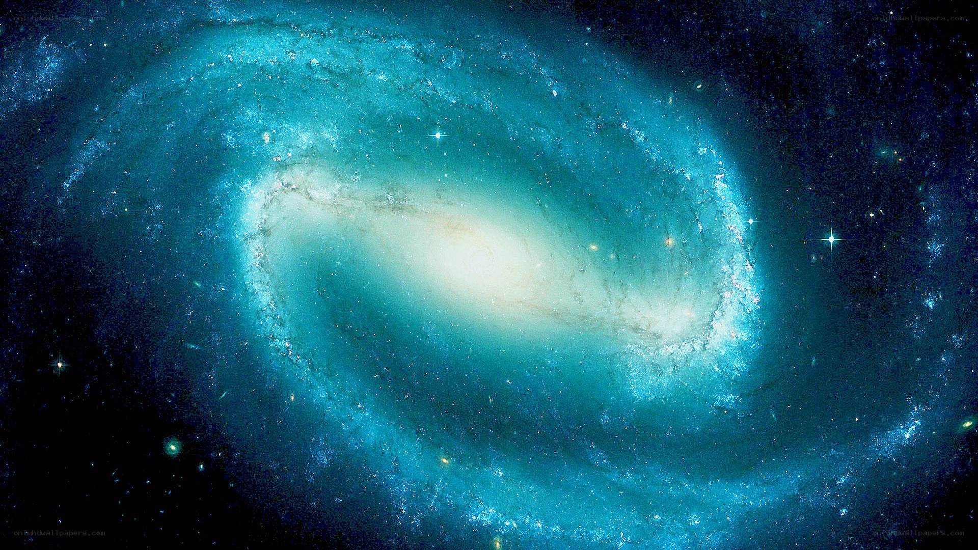 spiral galaxy in deep space