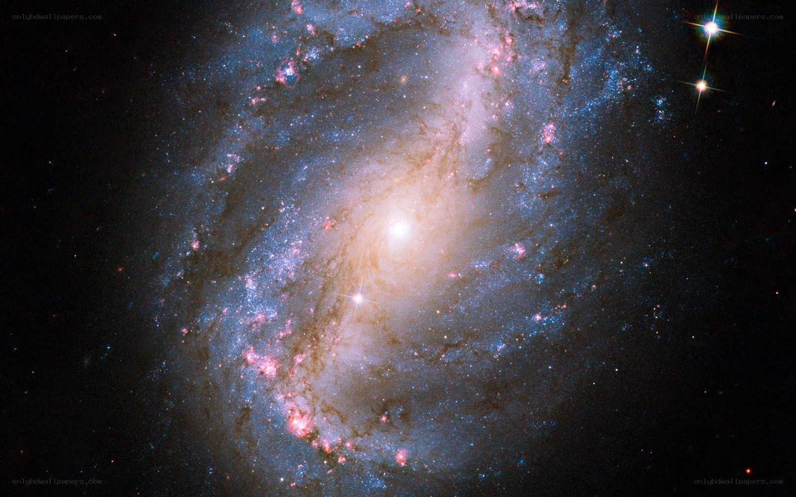 spiral galaxy in deep space