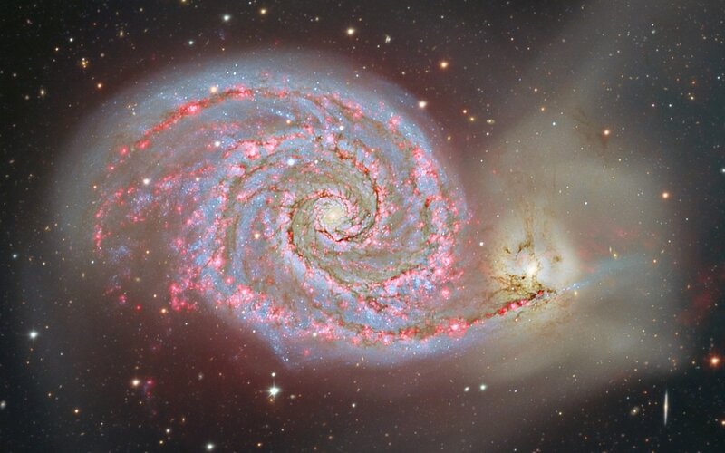 spiral galaxy in deep space