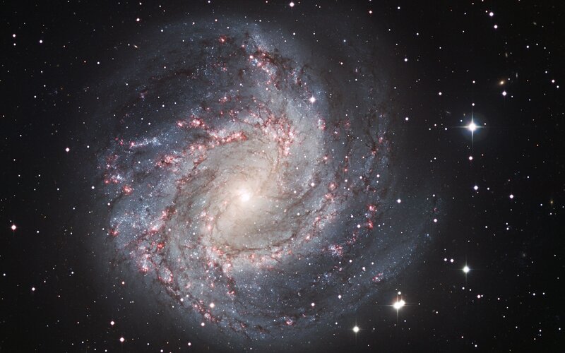 spiral galaxy in deep space