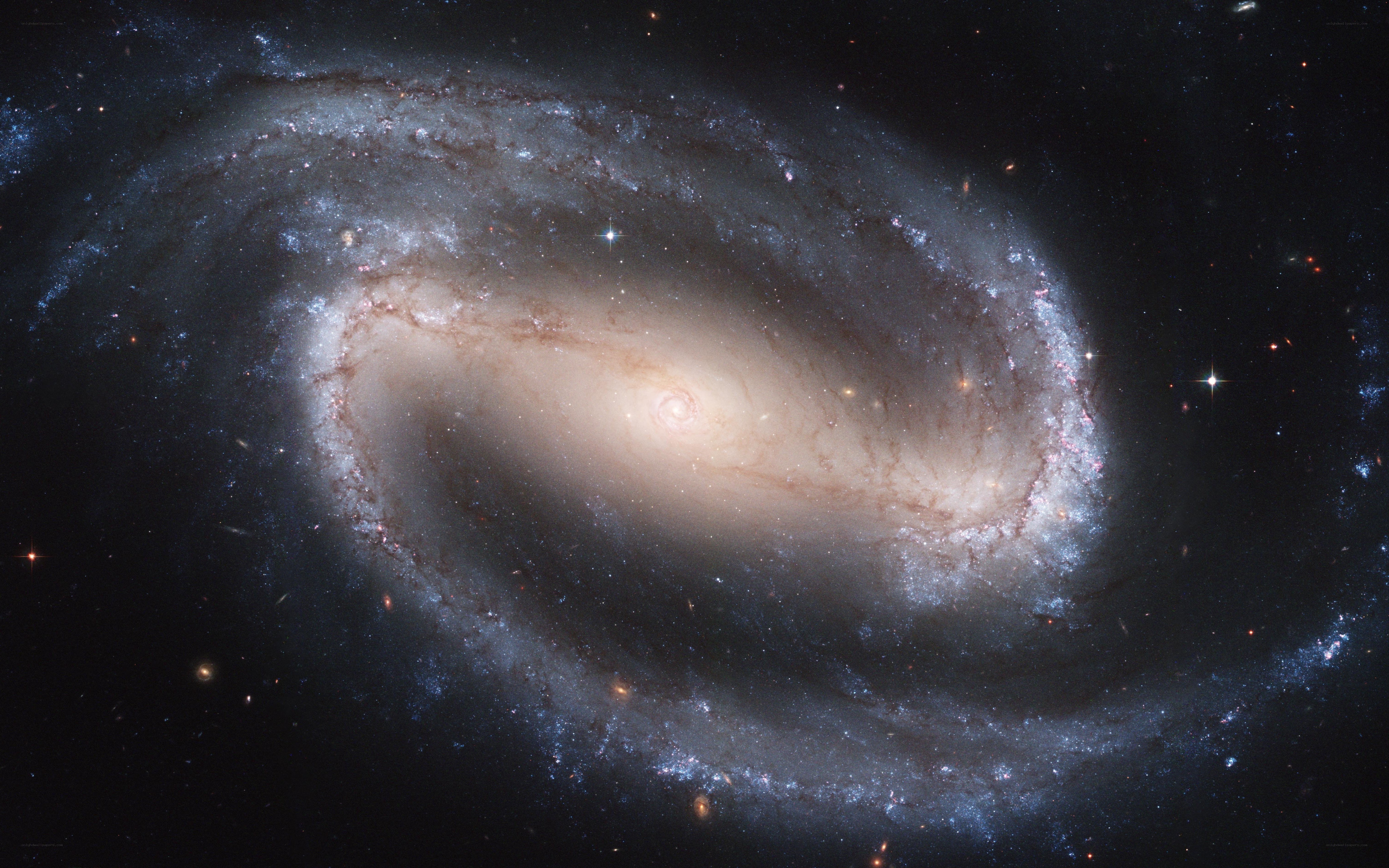 Spiral galaxy in deep space