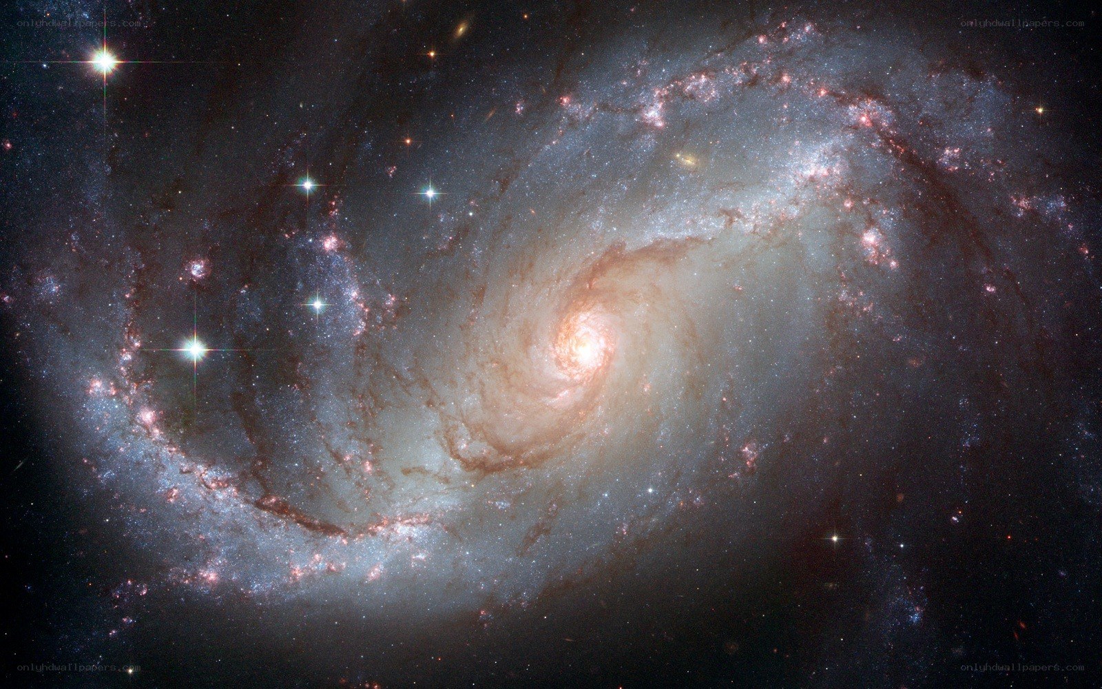 Spiral galaxy in deep space