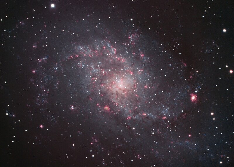 Spiral galaxy in deep space