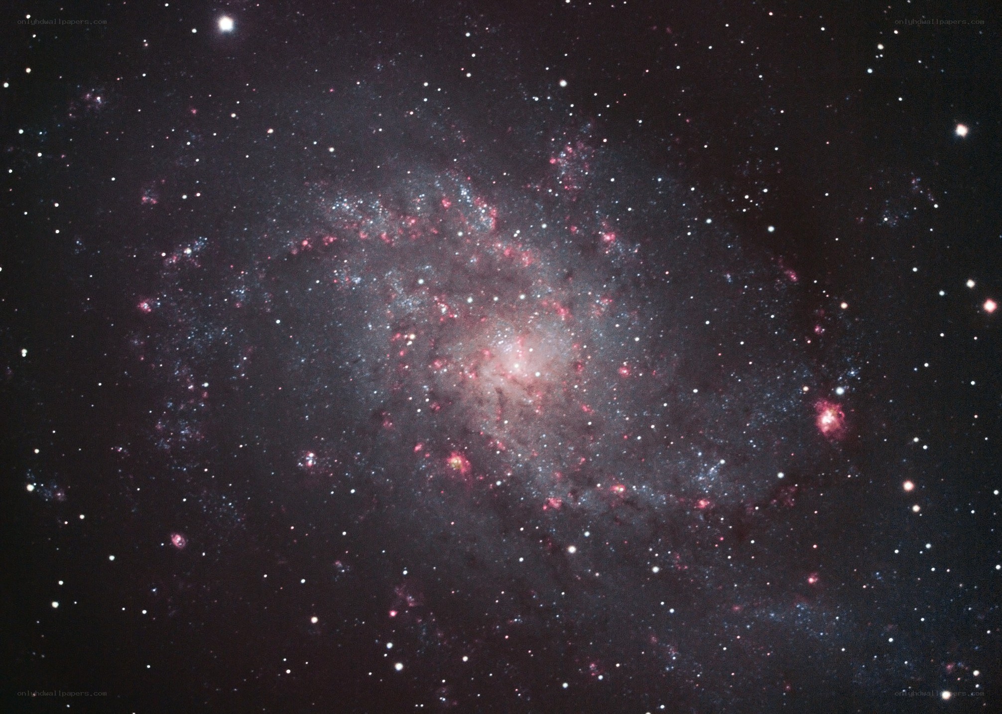 Spiral galaxy in deep space