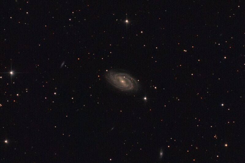 Spiral galaxy in deep space