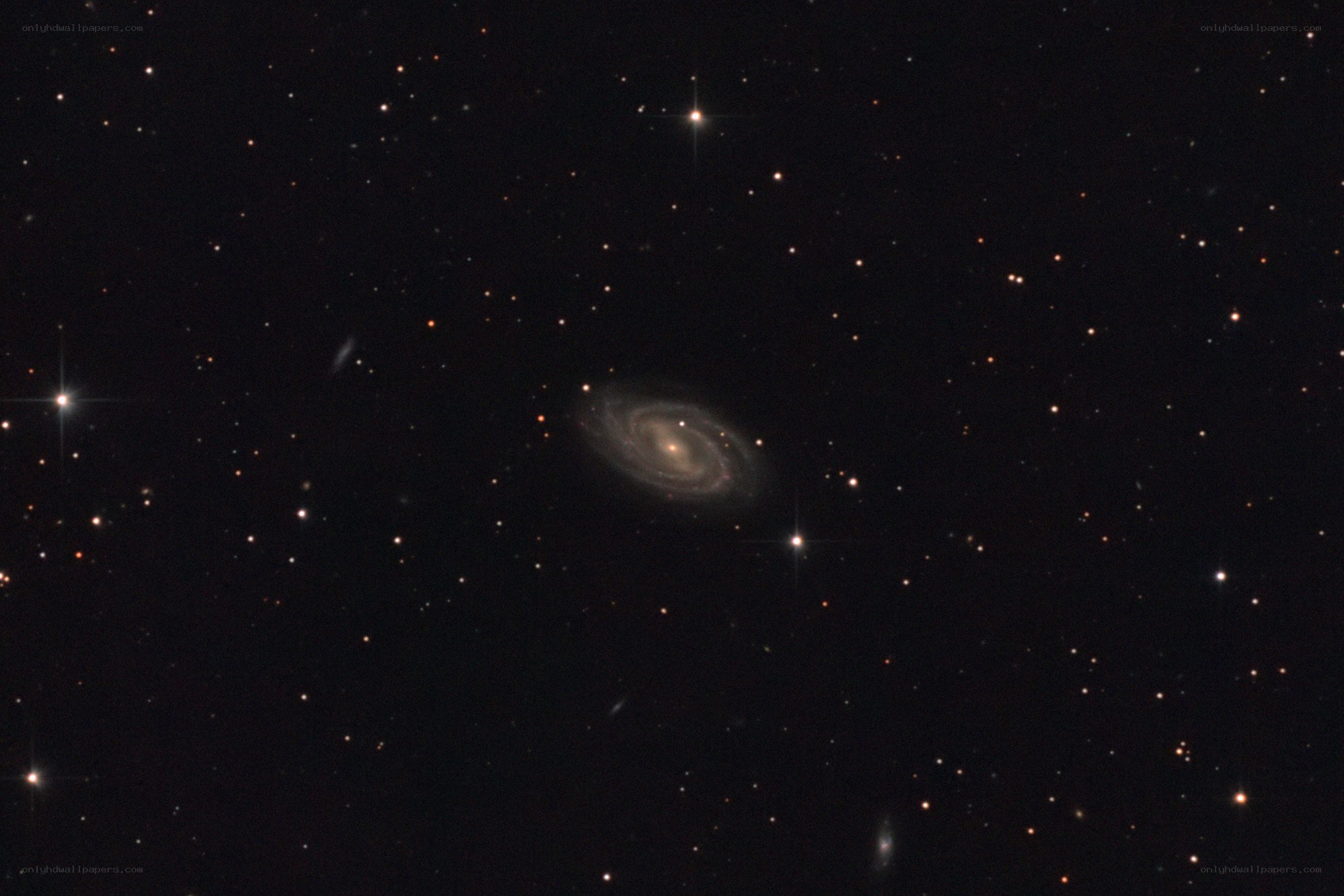 Spiral galaxy in deep space