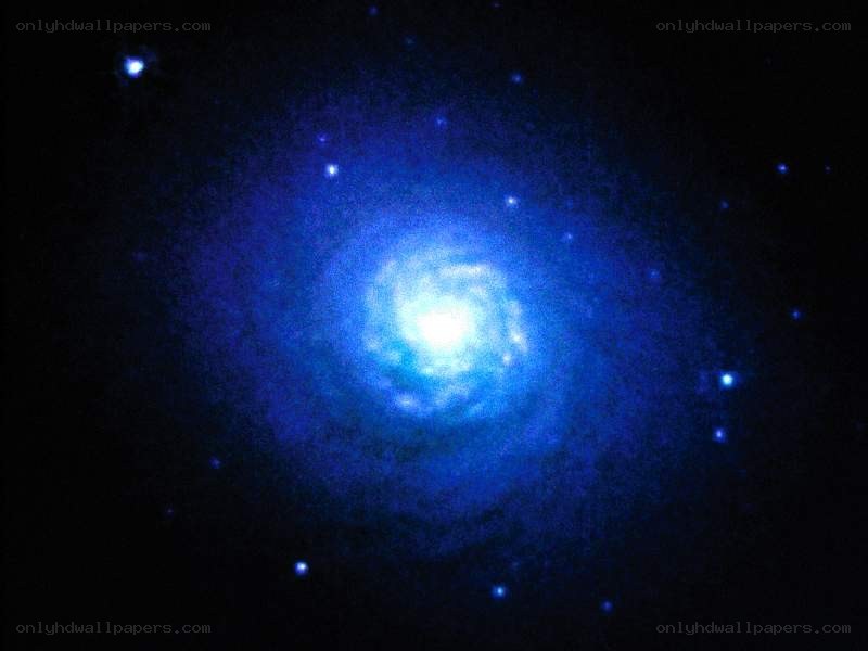Spiral galaxy in deep space