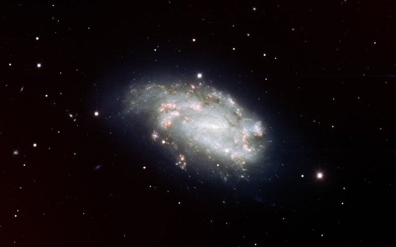 Spiral galaxy in deep space