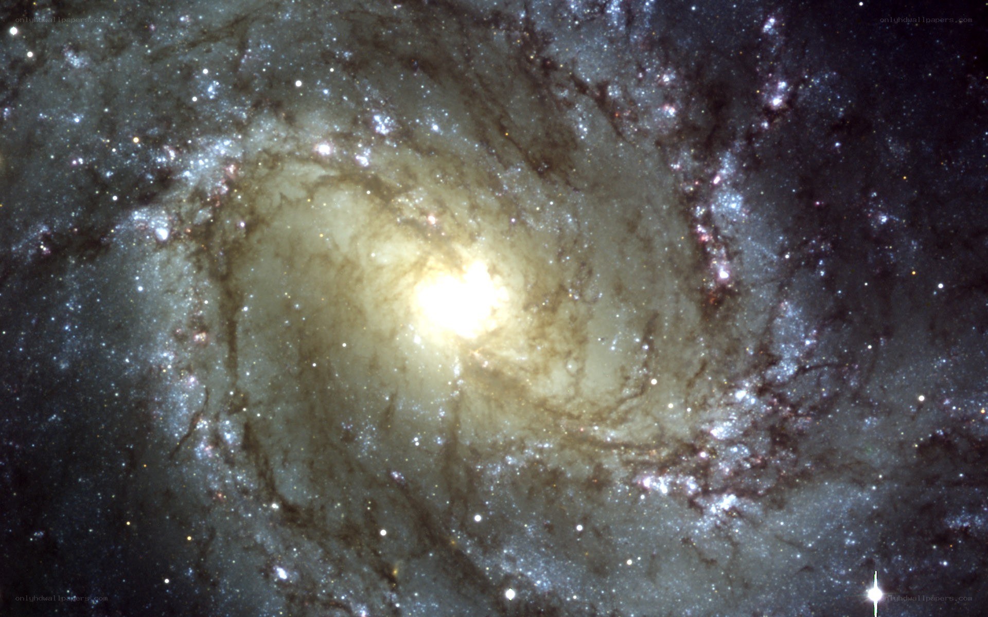spiral galaxy in deep space