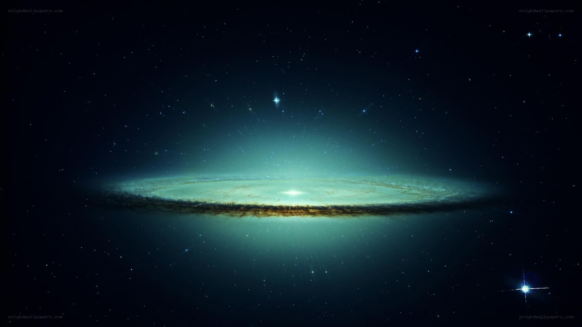 spiral galaxy in deep space