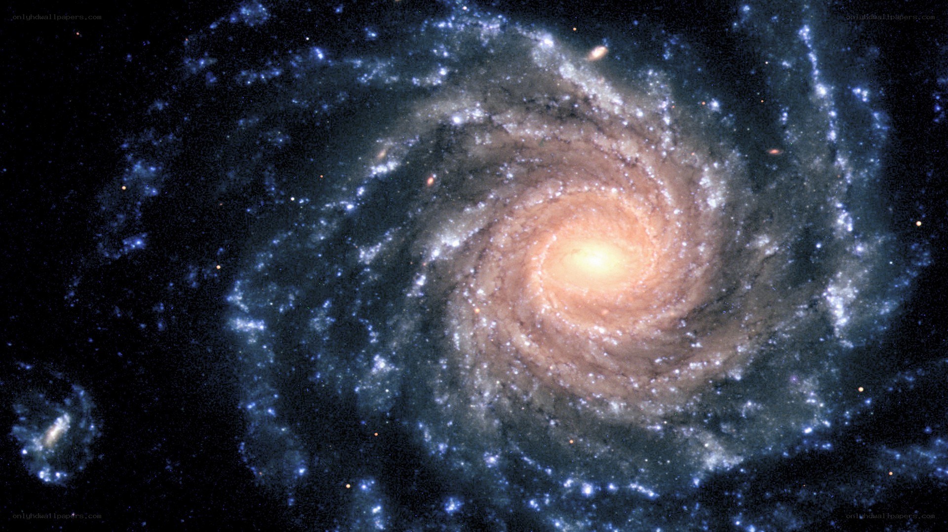 spiral galaxy in deep space