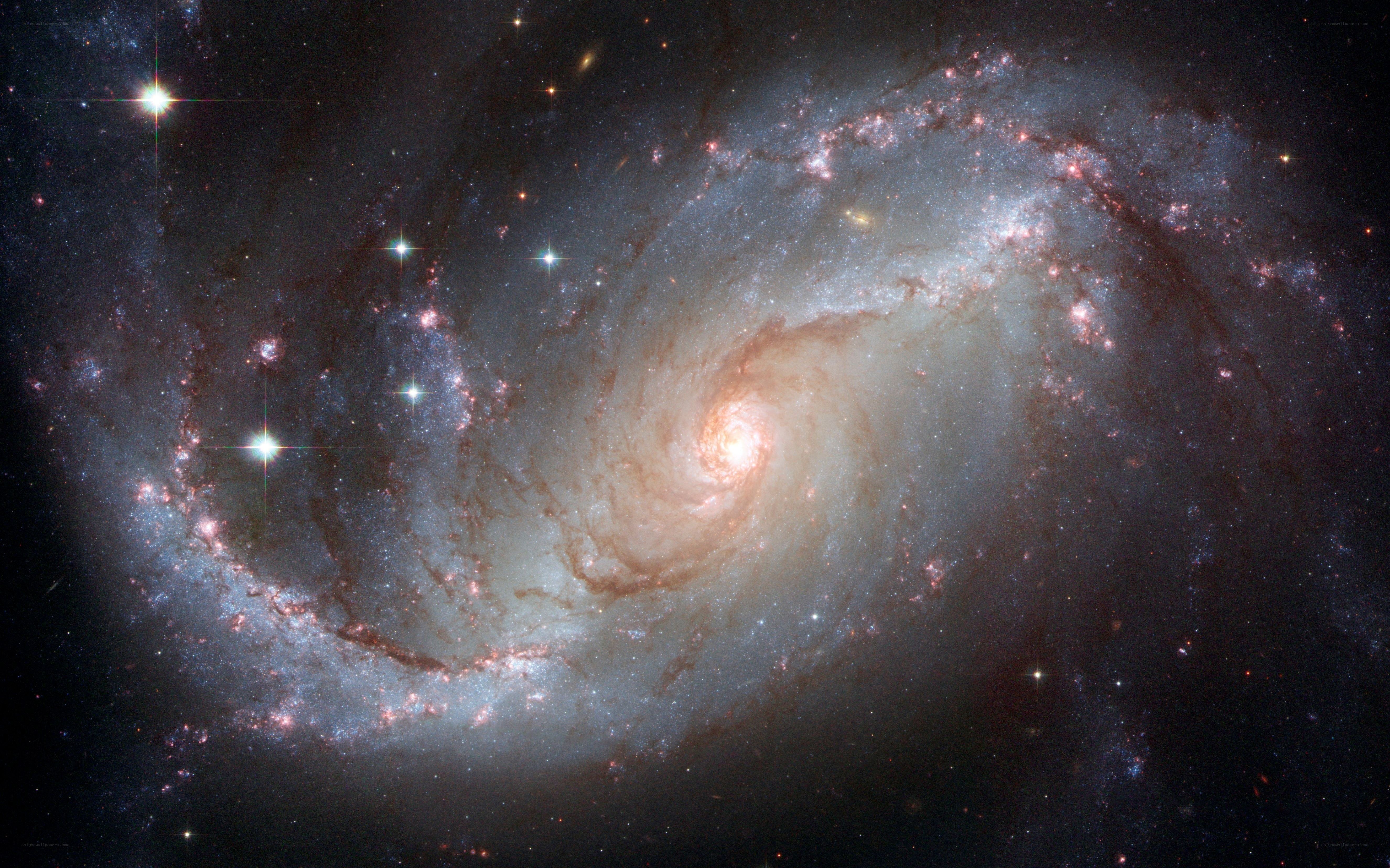Spiral galaxy in deep space