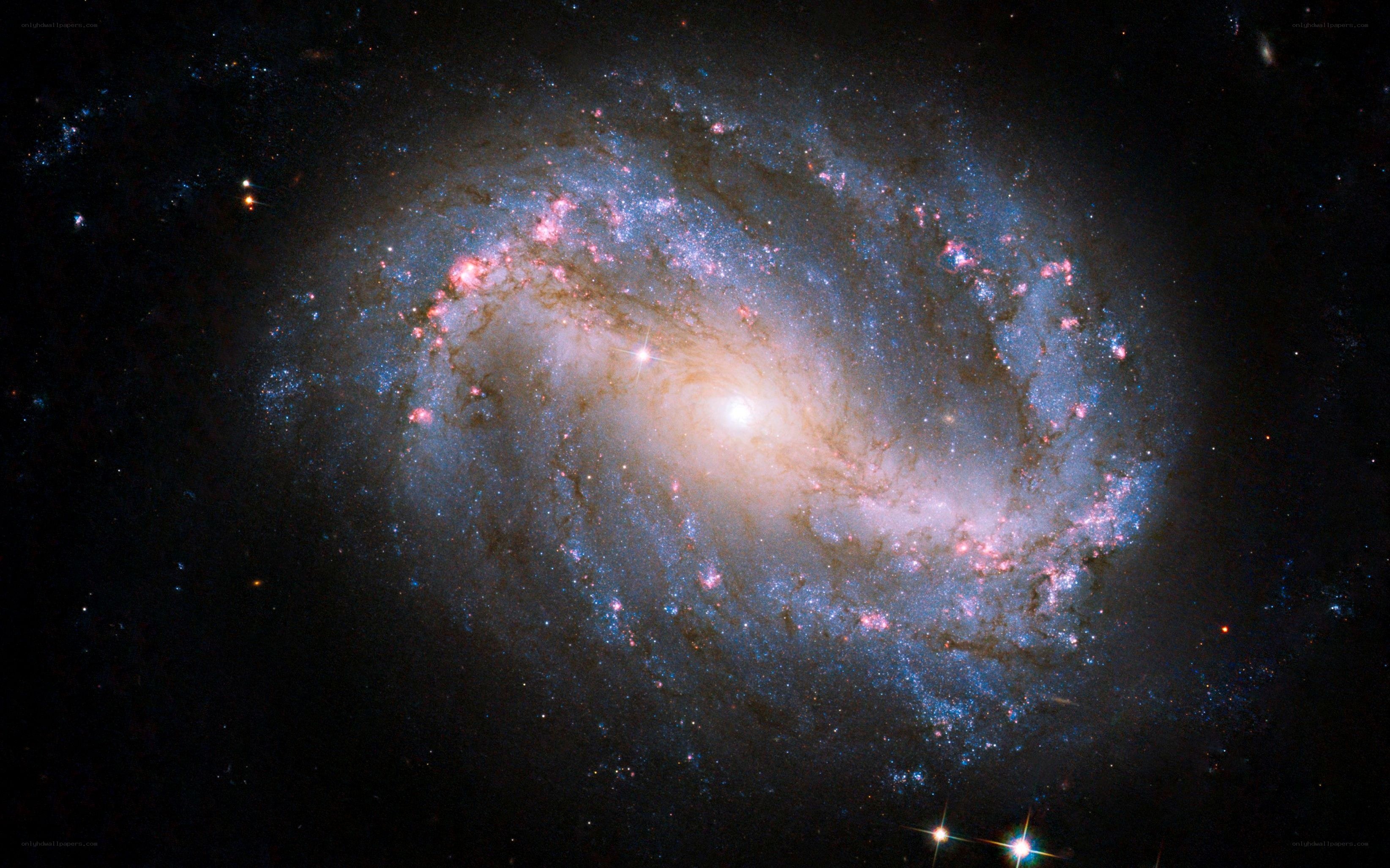 Spiral galaxy in deep space