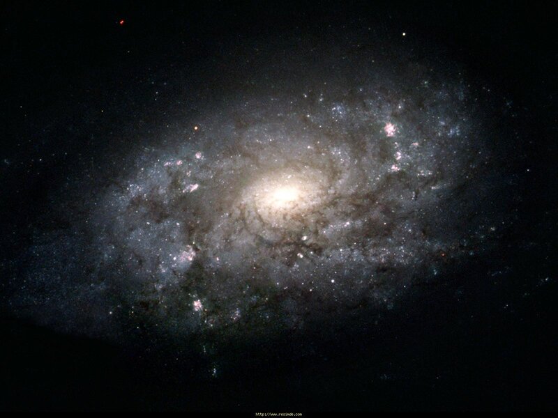 Spiral galaxy in deep space
