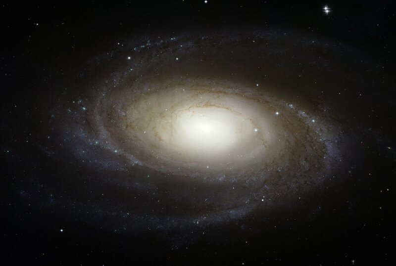 Spiral galaxy in deep space