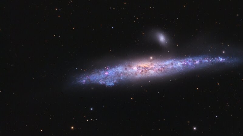 spiral galaxy in deep space
