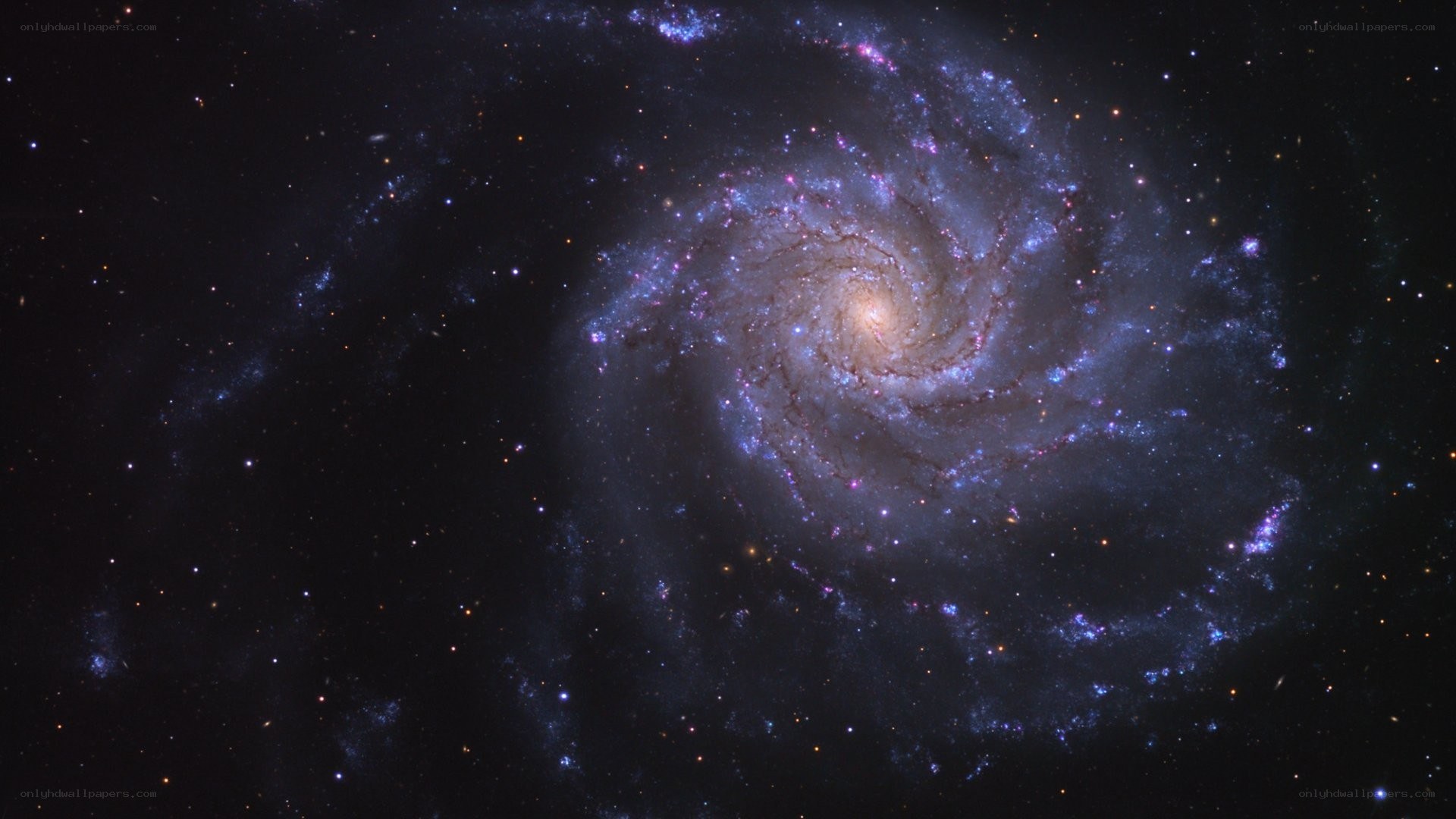 spiral galaxy in deep space