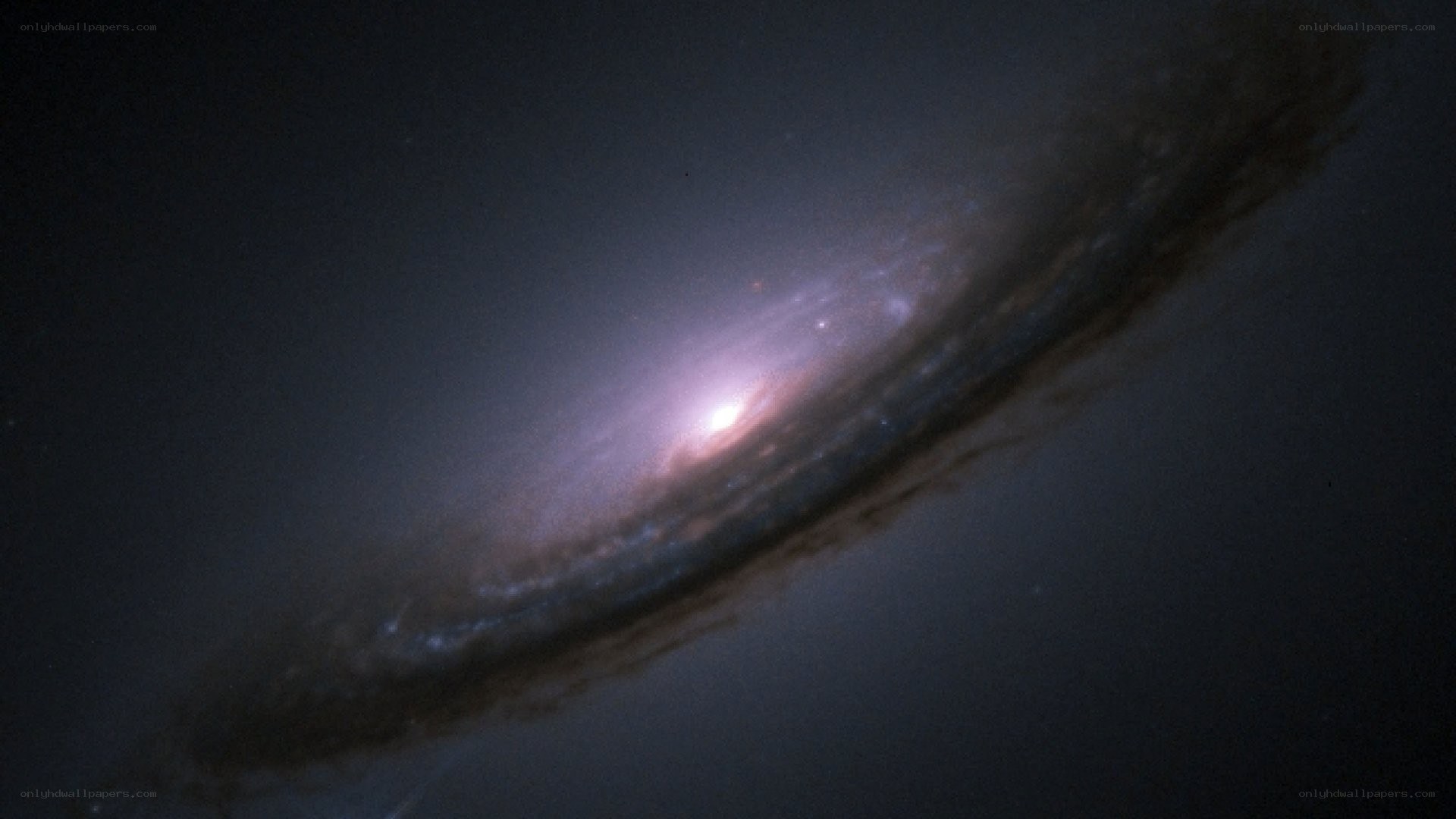 spiral galaxy in deep space