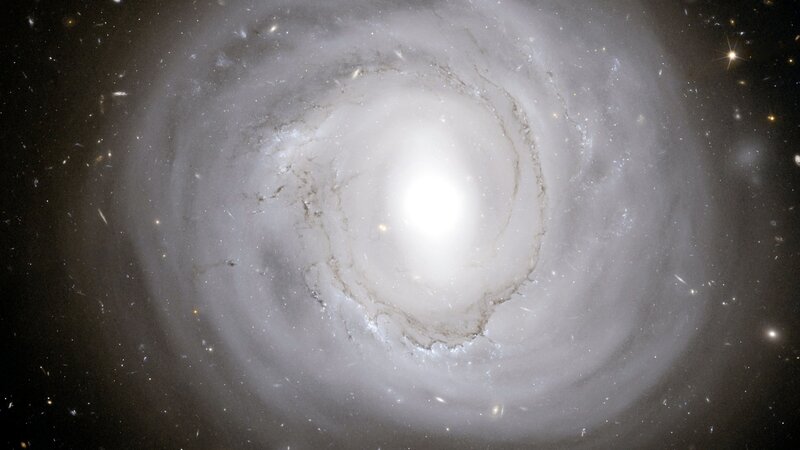 Spiral galaxy in deep space