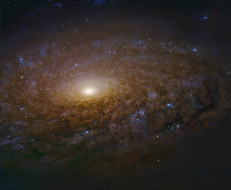 Spiral galaxy in deep space