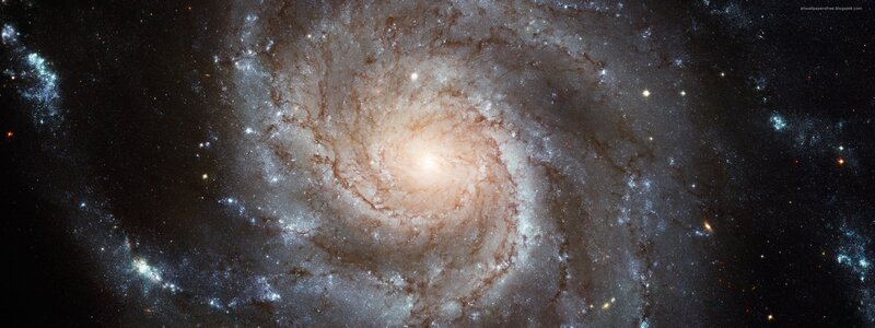 spiral galaxy in deep space