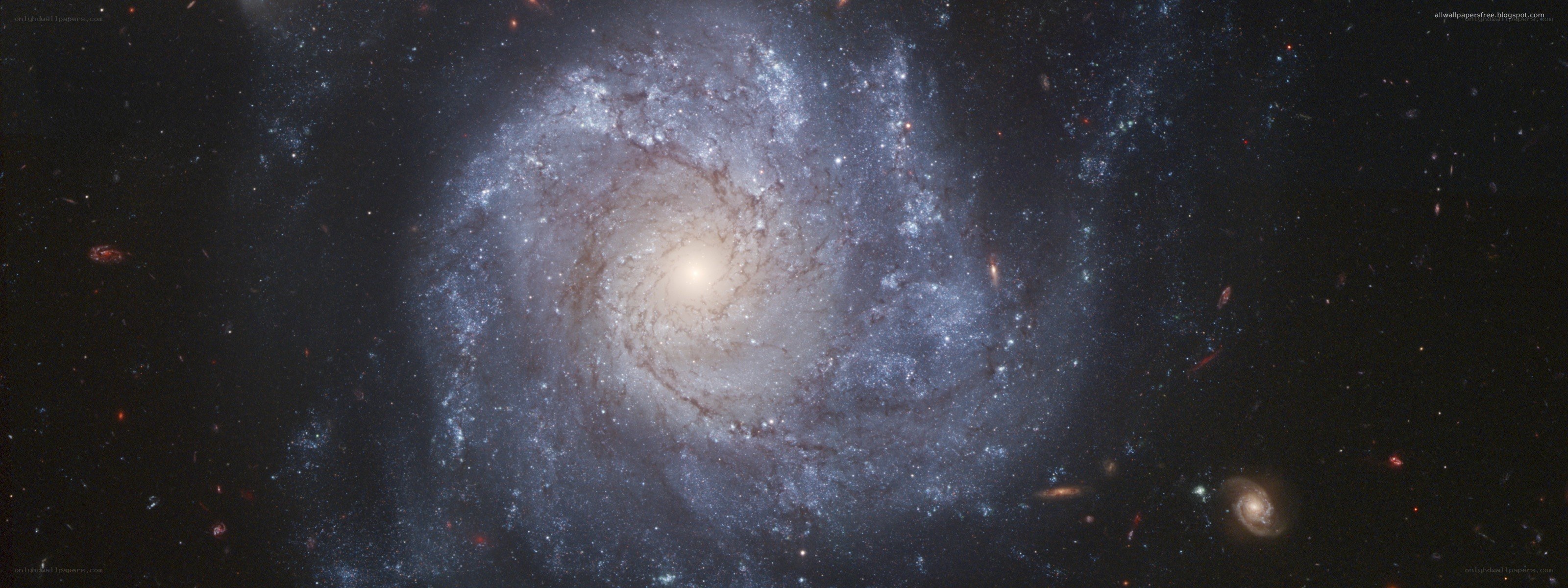 spiral galaxy in deep space