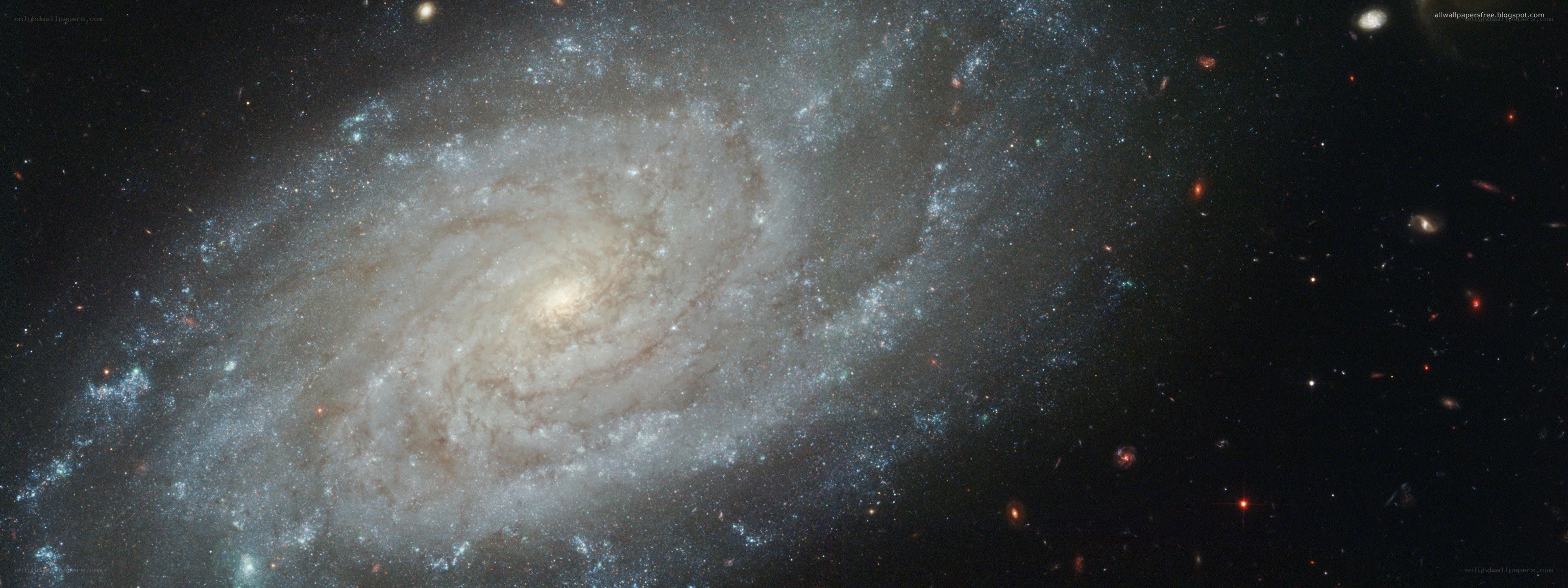 spiral galaxy in deep space