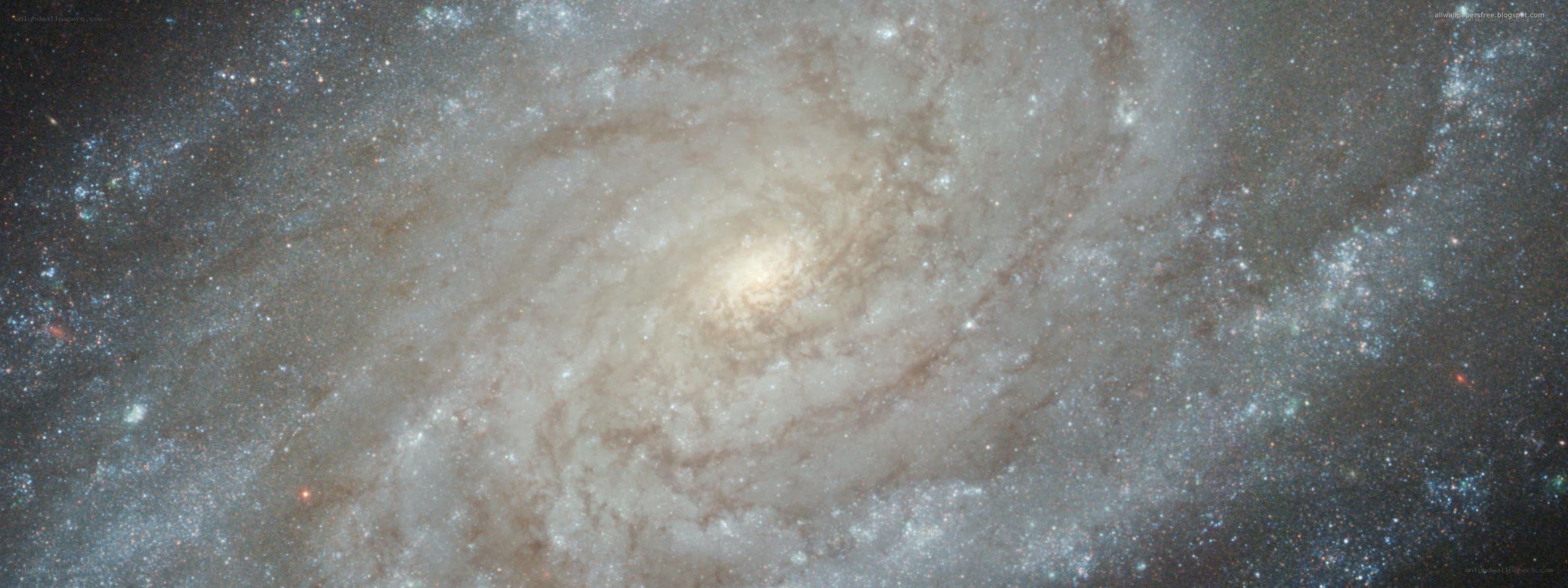 Spiral galaxy in deep space