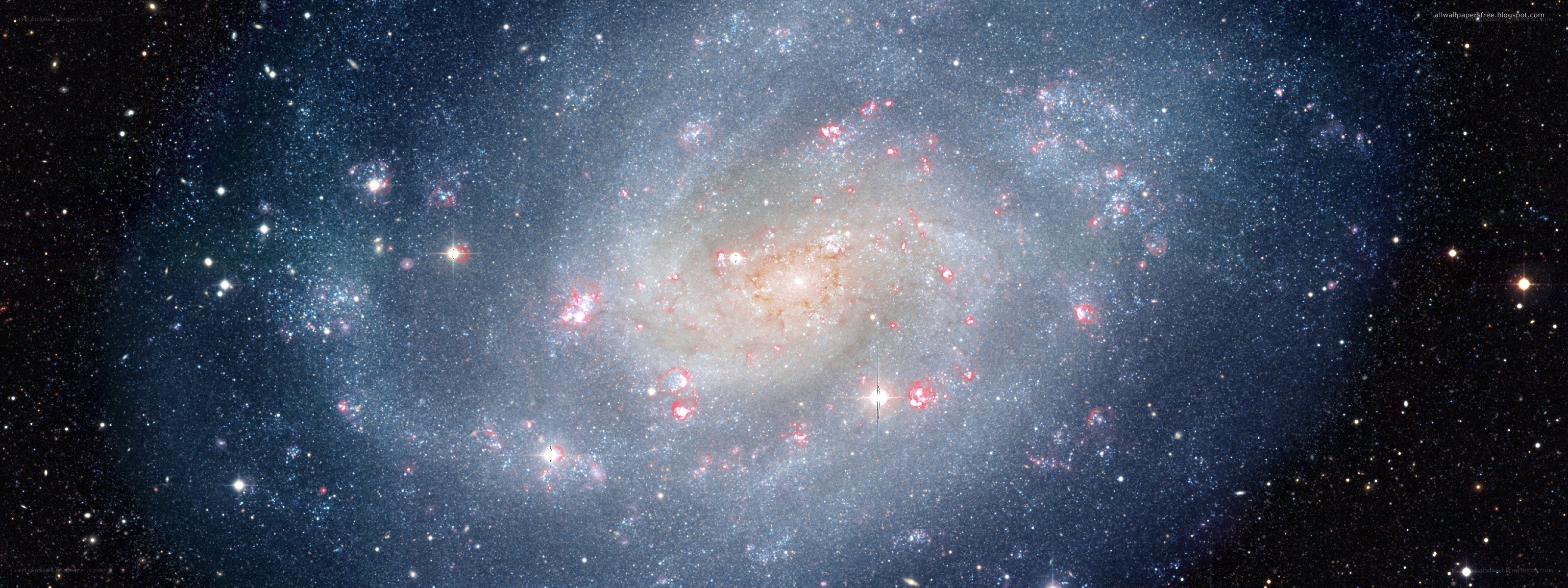 Spiral galaxy in deep space