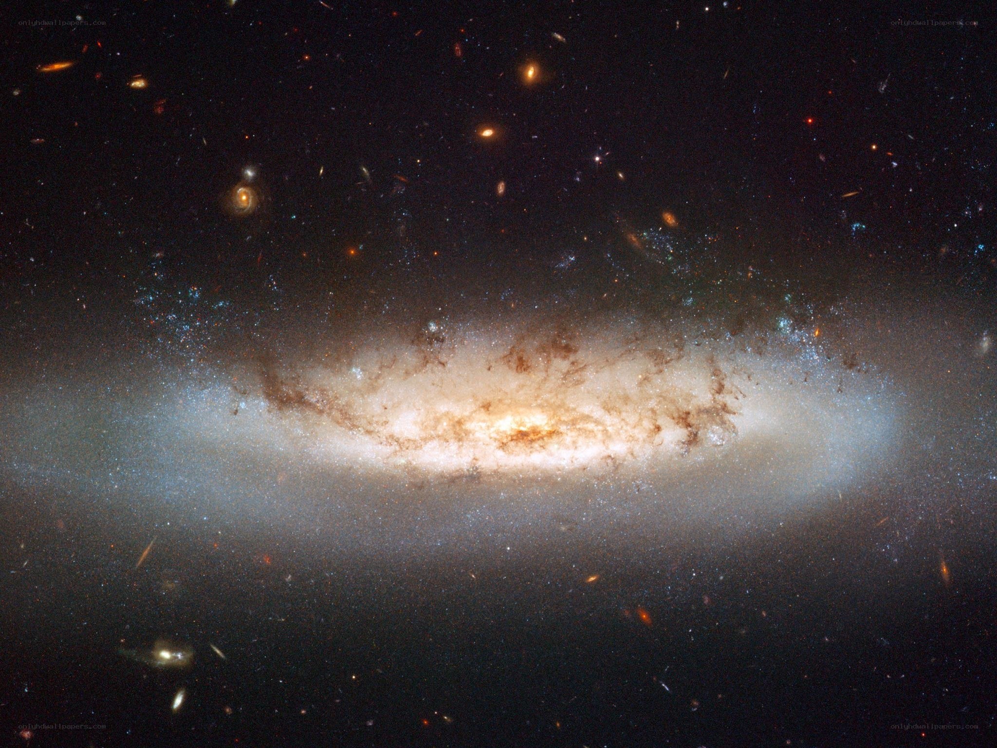spiral galaxy in deep space
