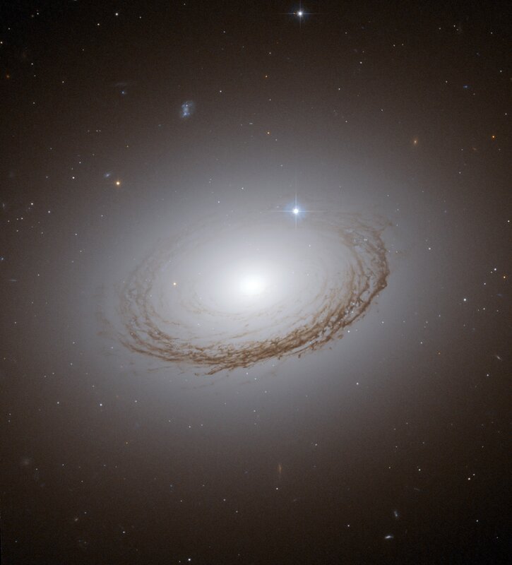 Spiral galaxy in deep space