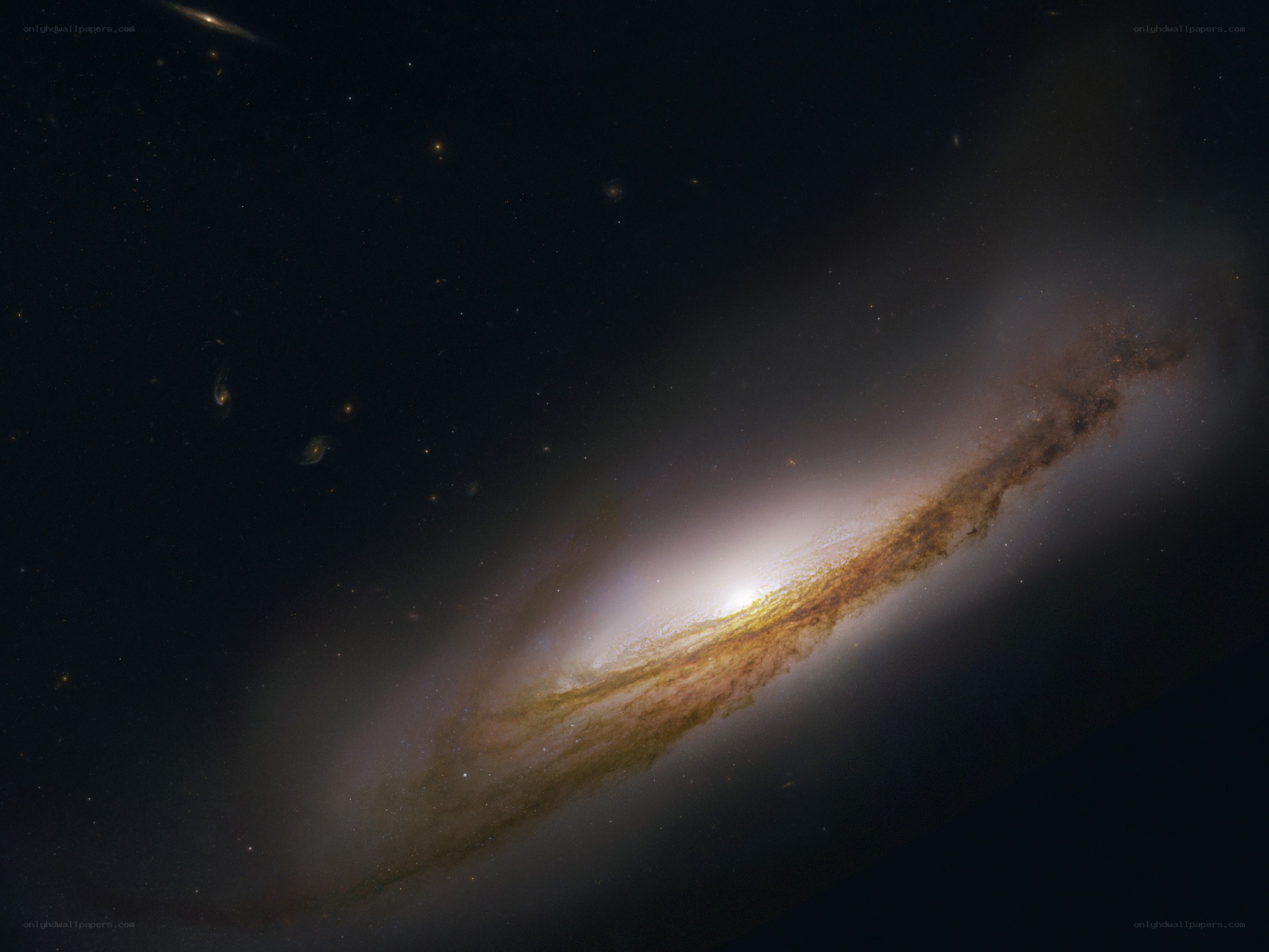 Spiral galaxy in deep space