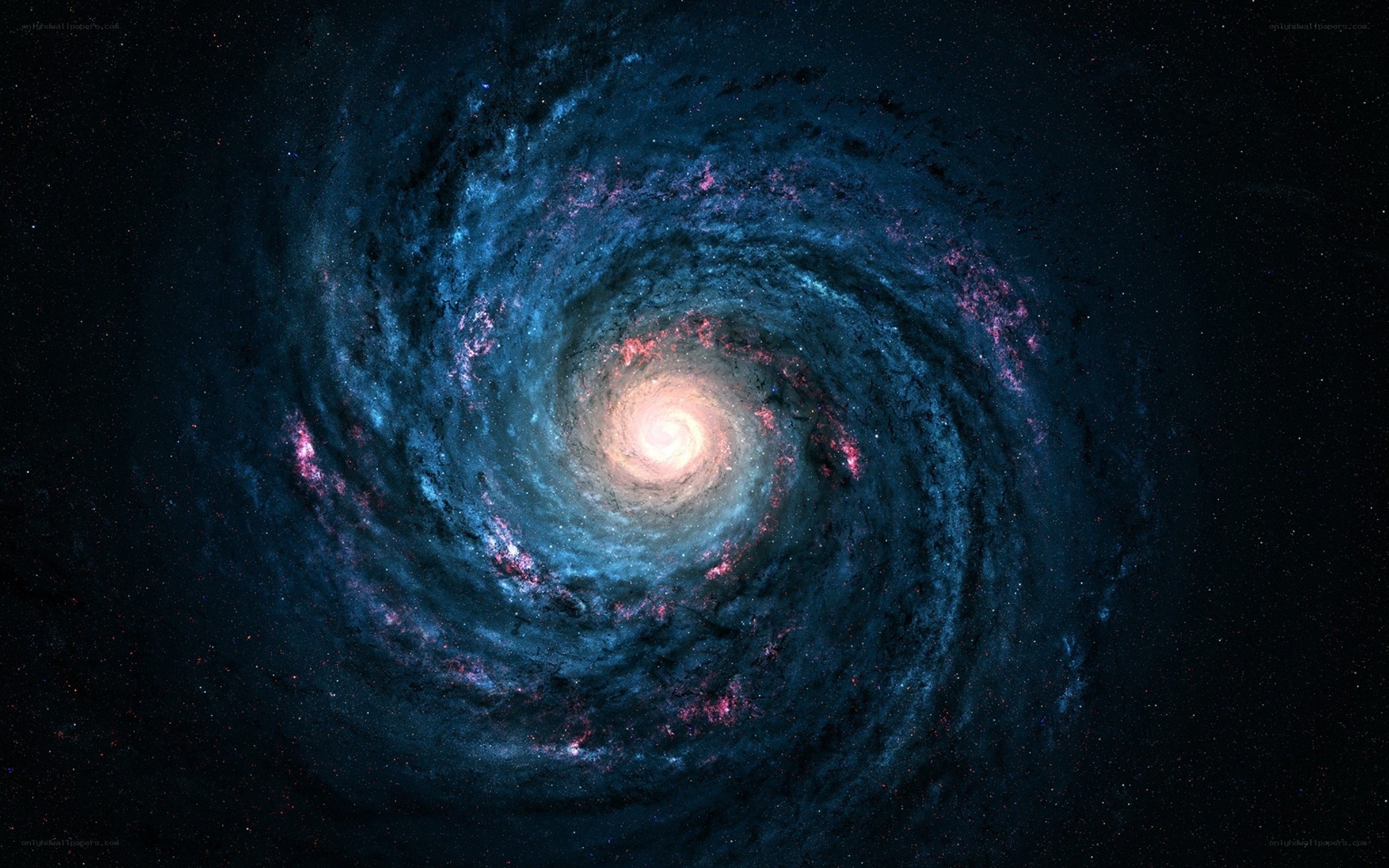 spiral galaxy in deep space