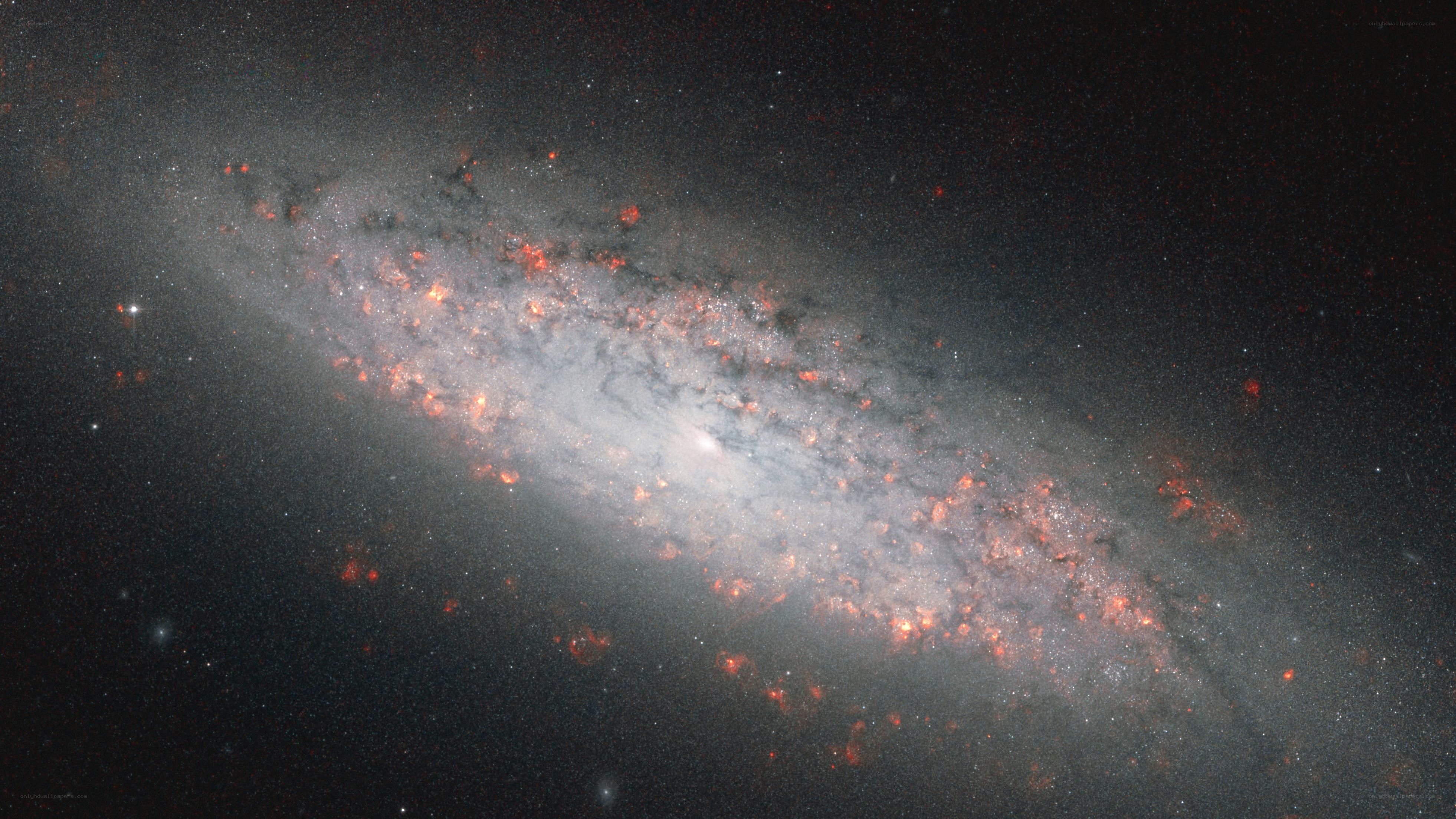 Spiral galaxy in deep space