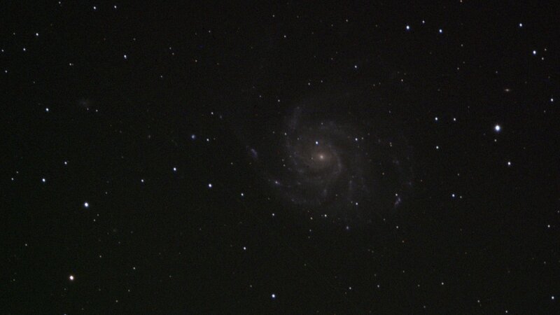 Spiral galaxy in deep space