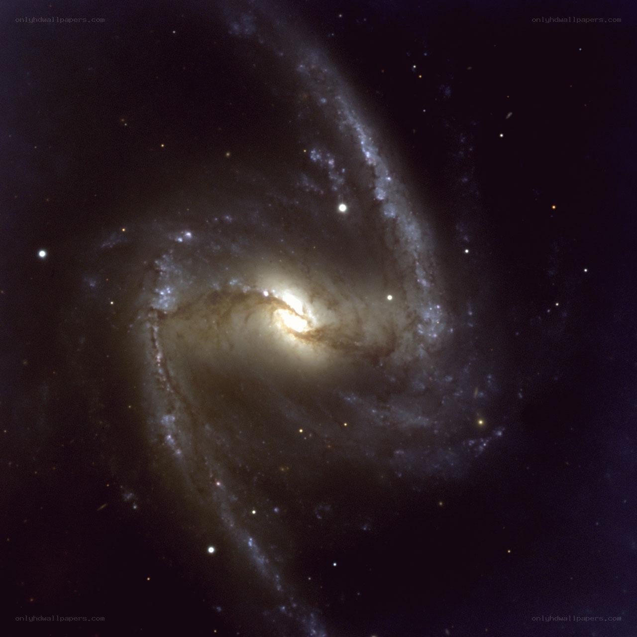 Spiral galaxy in deep space