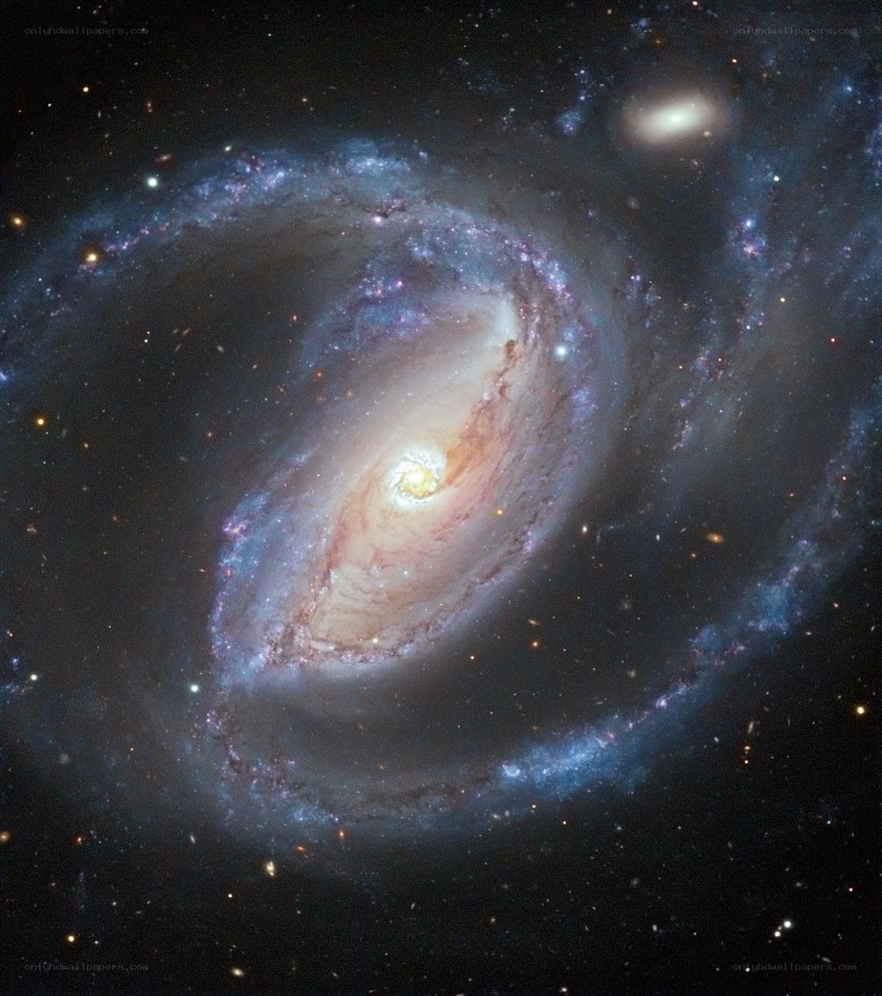 Spiral galaxy in deep space