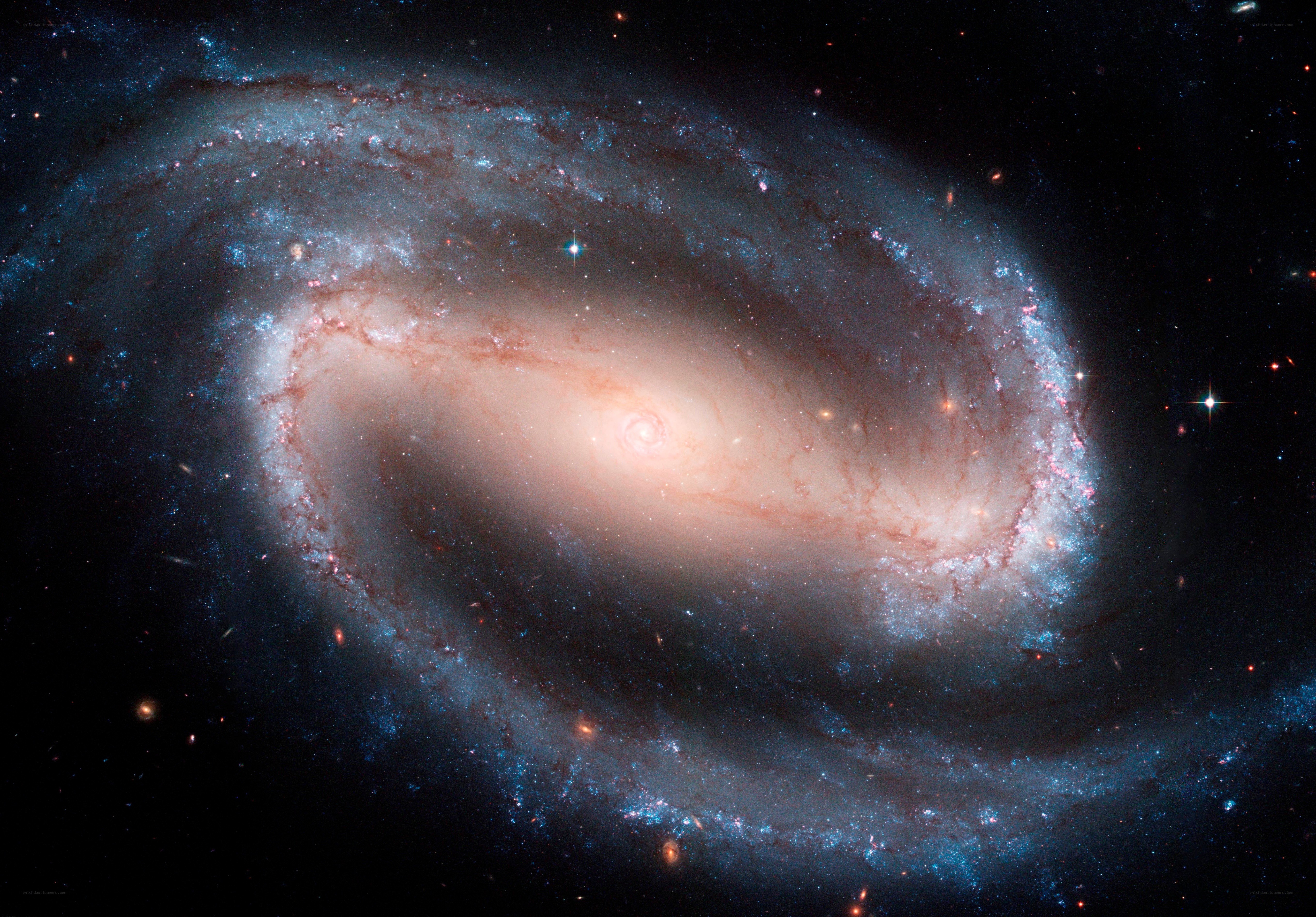 Spiral galaxy in deep space
